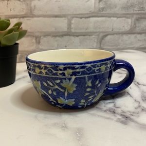 World Market Blue Coffee Cup